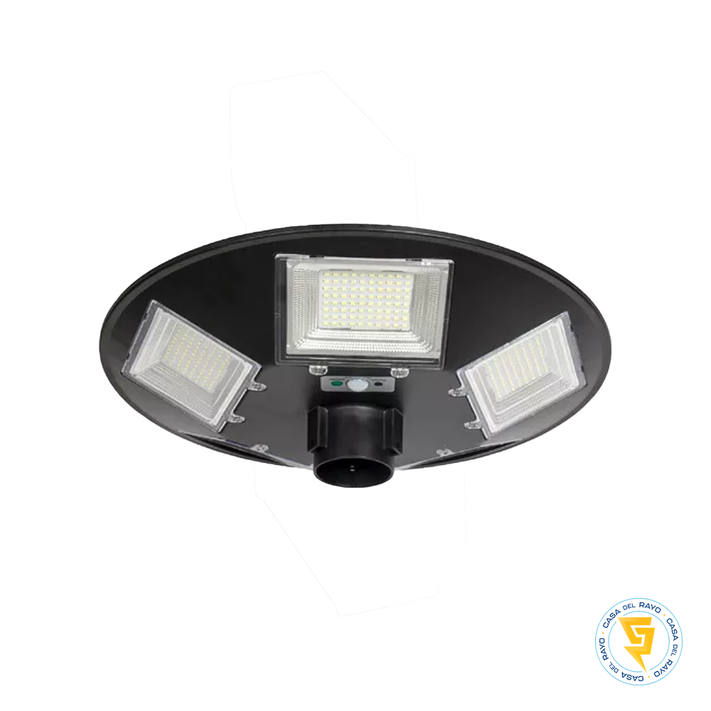 FAROLA LED SOLAR 250W CON MANDO LOGIC
