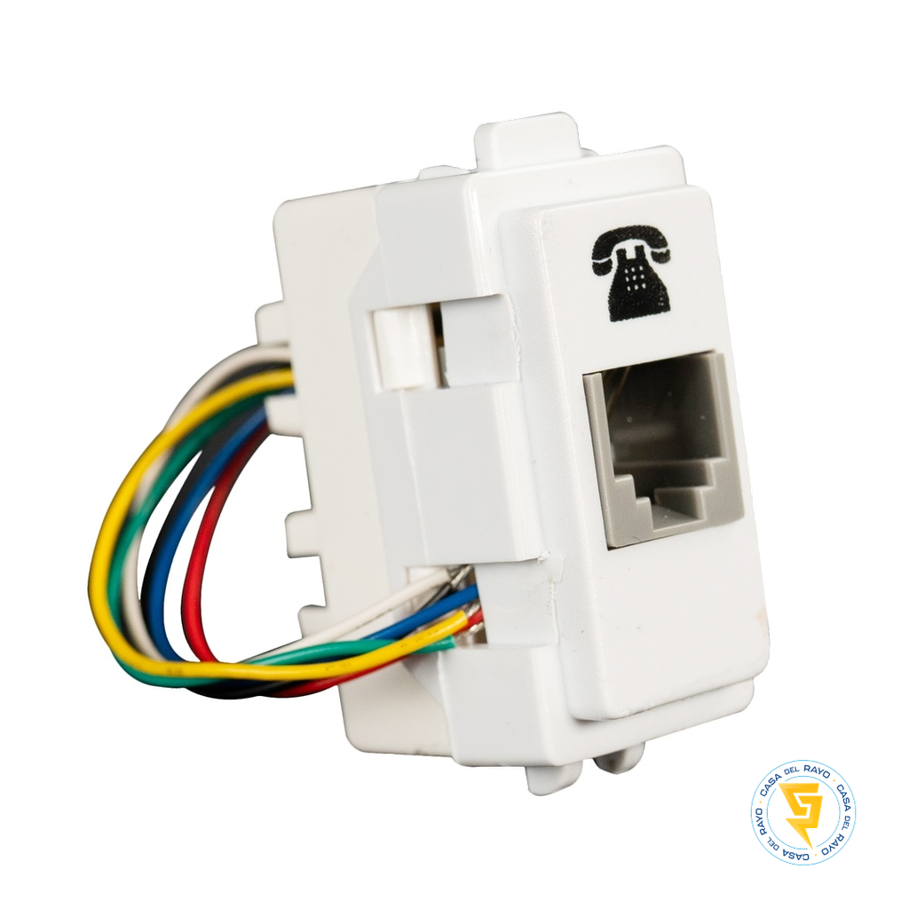 MODULO TOMA TELEFÓNICO RJ11/RJ12 ARIS BLANCO MEC