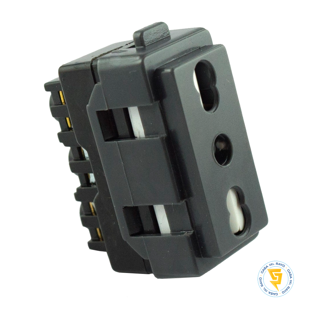 MODULO ENCHUFE HEMBRA 2P+T 10/16A ARIS NOIR MEC