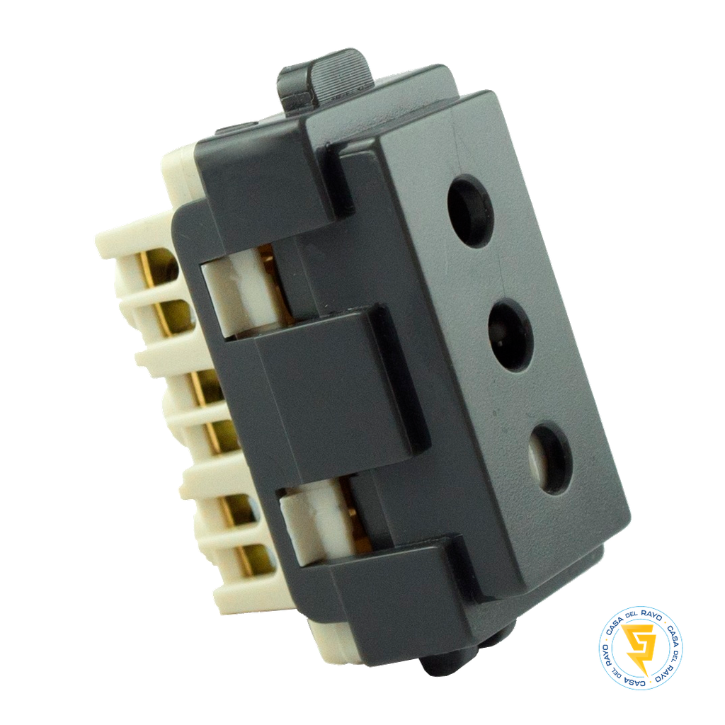 MODULO ENCHUFE HEMBRA 2P+T 10A ARIS NOIR MEC