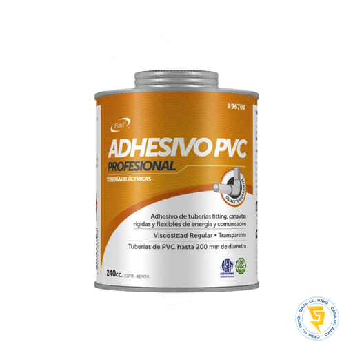 [96703] PEGAMENTO ADHESIVO PVC ELECTRICO TARRO 240CC PATEL
