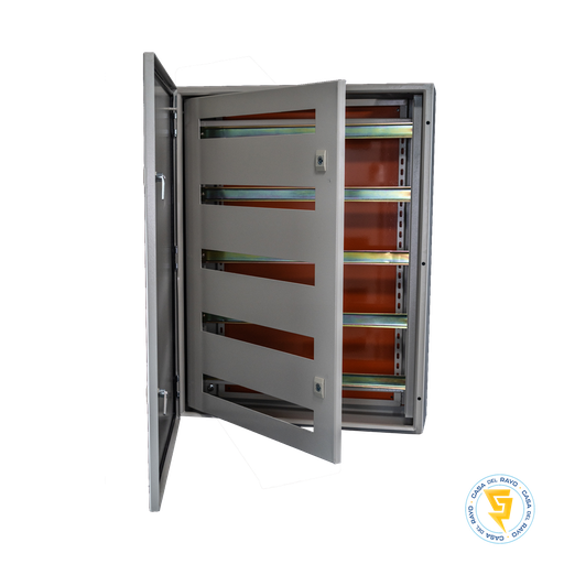 [5000GA2843] GABINETE METALICO CON CHASIS Y RIEL DIN 600x400X200mm IP65 MEC