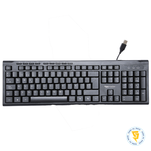 [TM-100513] TECMASTER TECLADO MULTIMEDIA USB CABLEADO