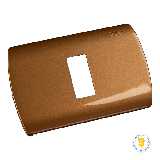 [0600PA0596] PLACA 1 MODULO ARIS DORADO MEC