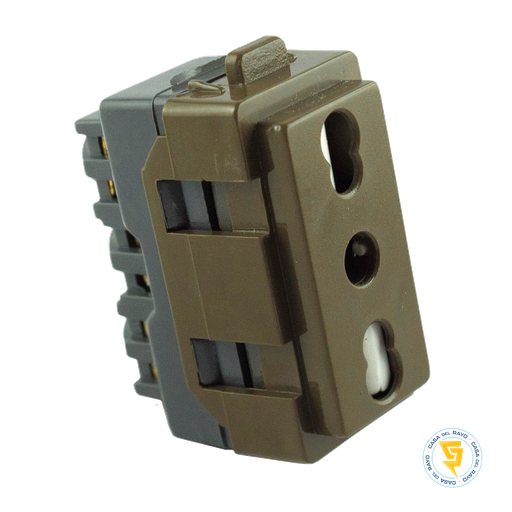 [0200TA0113] MODULO ENCHUFE HEMBRA 2P+T 10/16A ARIS CAFE MEC