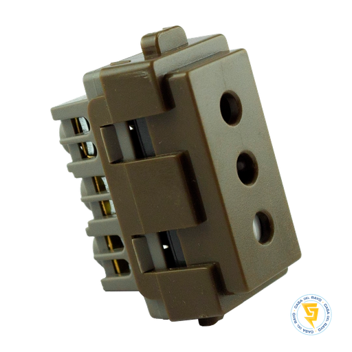 [0200TA0111] MODULO ENCHUFE HEMBRA 2P+T 10A ARIS CAFE MEC