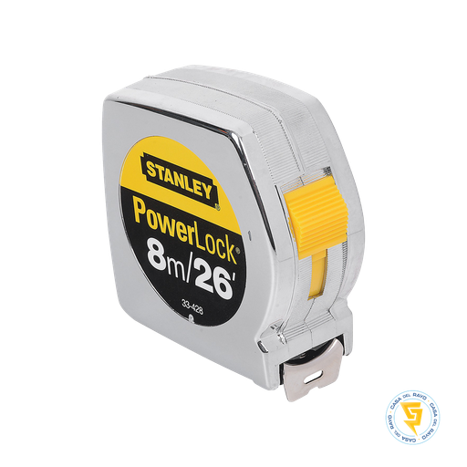 [33-428S] CINTA DE MEDIR POWERLOCK 8MT STANLEY