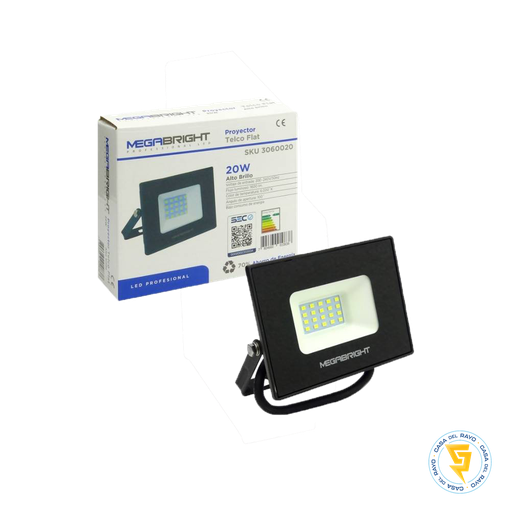 [3060020] PROYECTOR LED IP65 20W MEGABRIGHT 6.000K