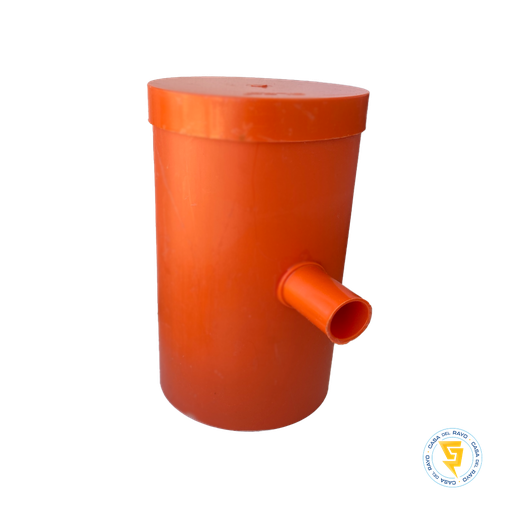 [N0933096] CAMARA DE REGISTRO TIERRA PVC 160mmX25mm CON TAPA NARANJO