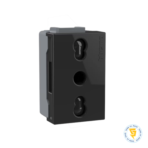 [AF2180EA] MODULO ENCHUFE 10/16A 2P+T ANTRACITA NOBILE BTICINO