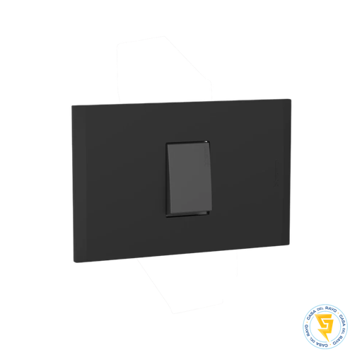 [AF2100EANG] INTERRUPTOR EMBUTIDO SIMPLE 9/12 ANTRACITA BLACK NOBILE BTICINO