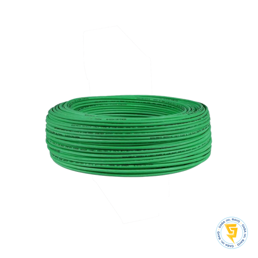 [H07Z1-K] ROLLO DE CABLE EVAFLEX 2,5MM VERDE 100MT LIBRE DE HALOGENO