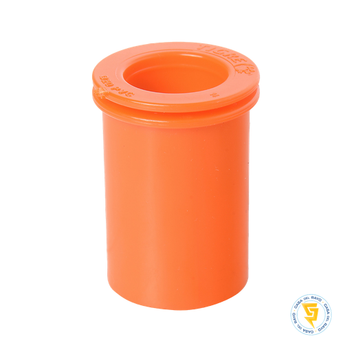 [N0933039] SALIDA DE CAJA PVC 20MM (1/2") NARANJO