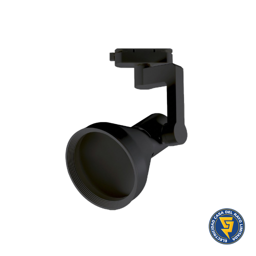 [V-TK-6430] FOCO RIEL PARA AMPOLLETA PAR 30  COLOR NEGRO