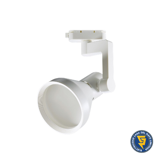 [V-TK-6430] FOCO RIEL PARA AMPOLLETA PAR 30  COLOR BLANCO