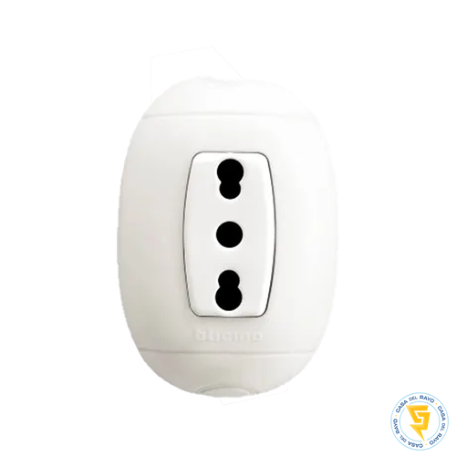 [P80B] ENCHUFE SENCILLO 10/16A SOBREPUESTO LINEA OVAL BTICINO