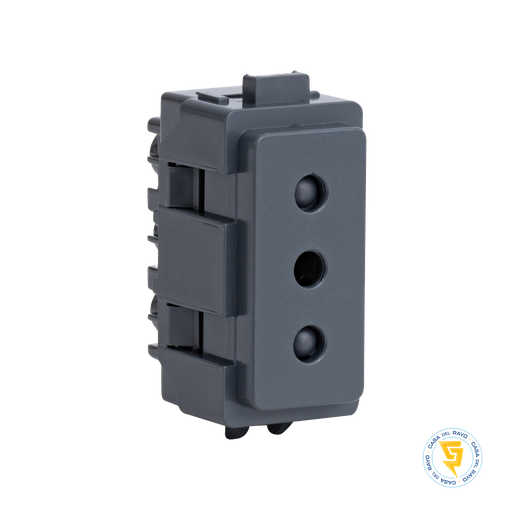 [MWD130087908] MODULO ENCHUFE 2P+T 10A GENESIS HUMO/NOIR SCHNEIDER ELECTRIC