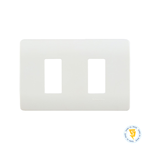 [MWD130407422] PLACA 2 MODULOS GENESIS BLANCO SCHNEIDER ELECTRIC