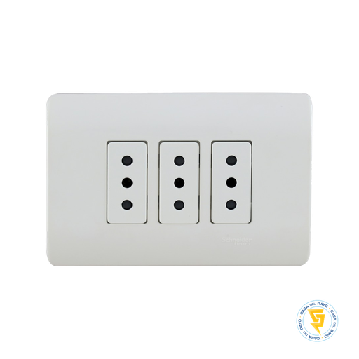 [MWD130327518] ENCHUFE TRIPLE 2P+T 10A GENESIS BLANCO SCHNEIDER ELECTRIC