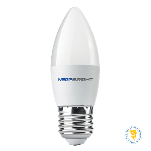 AMPOLLETA LED TIPO VELA 5W/40W E27 MEGABRIGHT