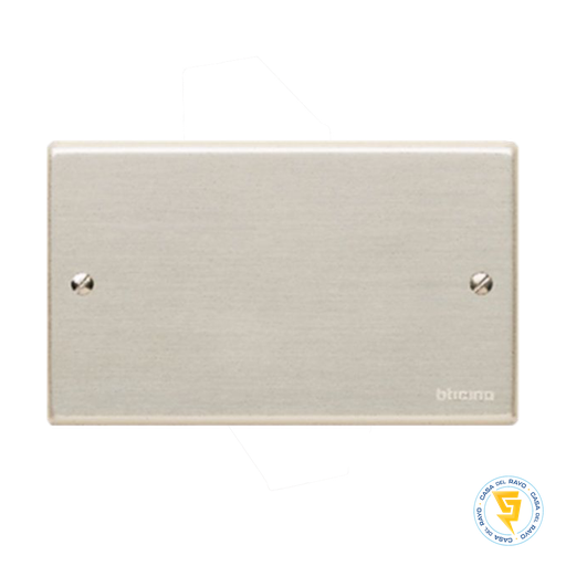 [503/] PLACA CIEGA MAGIC ALUMINIO OXIDAL BTICINO (SIN SOPORTE)