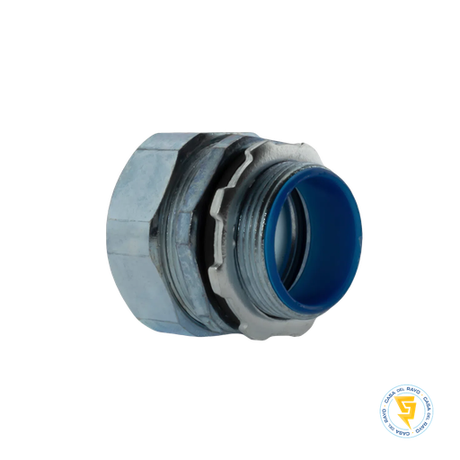 [0610060] CONECTOR RECTO 20MM P/ FLEXIBLE GALVANIZADO
