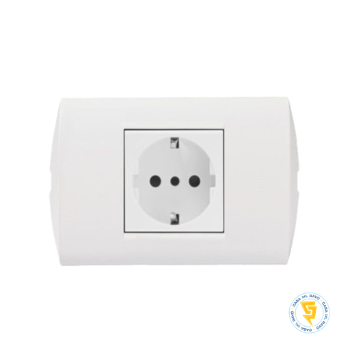 [AE2140EB] ENCHUFE SCHUKO 2P+T 16A MODUS STYLE COLOR BLANCO BTICINO