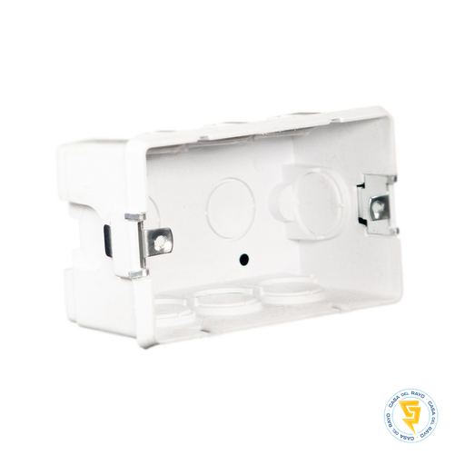 [0600CE0501] CAJA ELECTRICA PARA CONCRETO CON INSERTO METÁLICO COLOR BLANCO (20mm) MEC