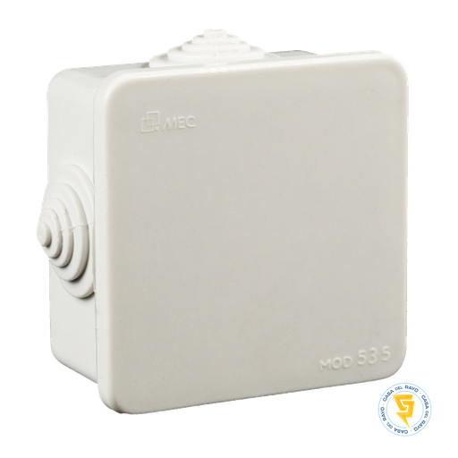 [0600CS0535] CAJA ESTANCA CUADRADA CON CONOS 70X70MM IP54 MEC LIBRE DE HALOGENO