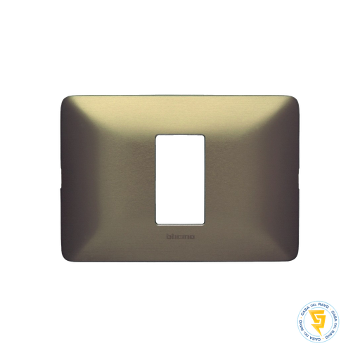 [AM503M1TI] PLACA 1 MODULO MATIX TITANIO BTICINO (SIN SOPORTE)