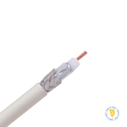 [RG6] CABLE COAXIAL RG-6 TV BLANCO