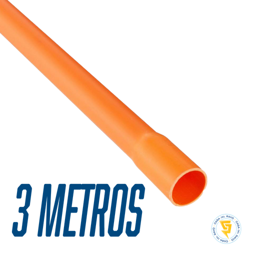 [4422 FUERTE CEM] TUBO CONDUIT PVC 40MM X 3MTR (1.1/4")