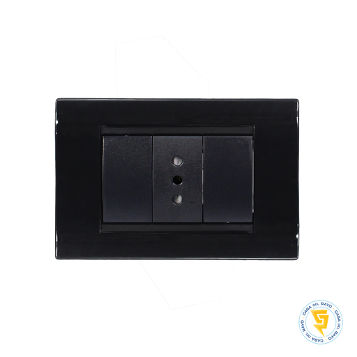 [KS41907] ENCHUFE SIMPLE 10A CIVIL NEGRO KALOP