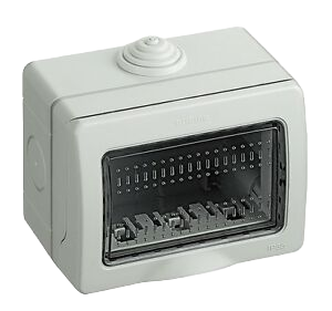 [25503] CAJA SOBREPUESTO IDROBOX 3 POSICIONES MATIX BTICINO