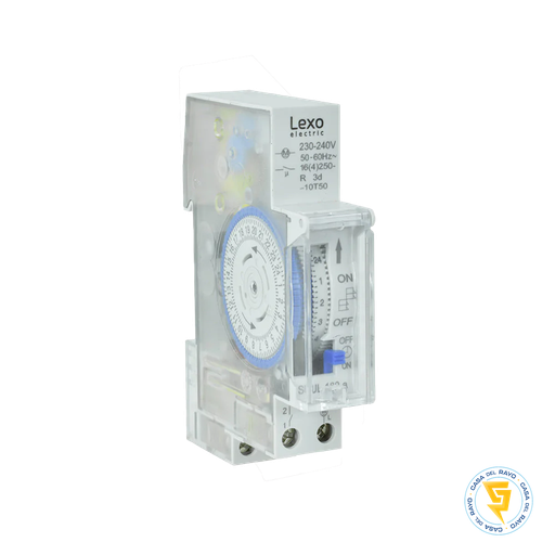 [5383001] INTERRUPTOR HORARIO ANALOGO 16A/230V 1 PUESTO LEXO (TIMER SWITCH)