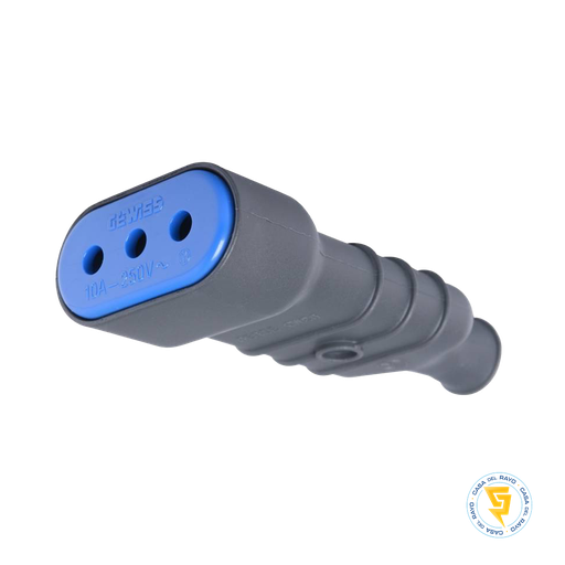 [GW28] ENCHUFE HEMBRA VOLANTE GRIS 2P+T 10A GEWISS