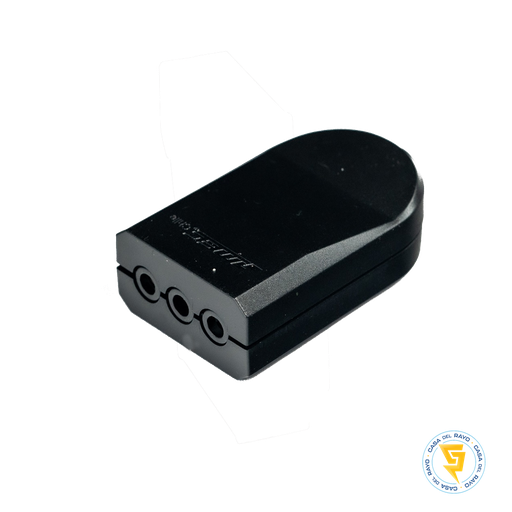 [0400HV0323] ENCHUFE HEMBRA VOLANTE PLANA 2P+T 10A NEGRO MEC