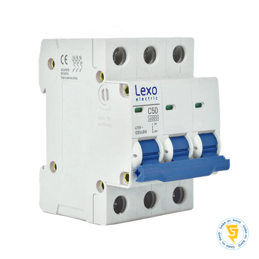 [5300150] AUTOMATICO TRIFASICO 3X50A LEXO CURVA C 6KA