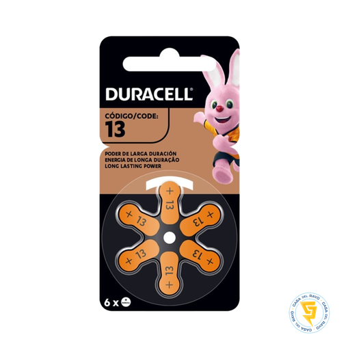 [31015] BLISTER 6 PILAS ZINC DURACELL #13
