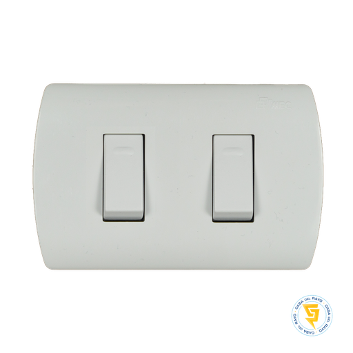 [0100IA0262] INTERRUPTOR 9/15 ARIS BLANCO MEC