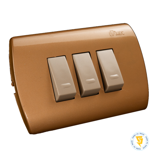 [0100IA0323] INTERRUPTOR 9/32 EMBUTIDO ARIS DORADO MEC