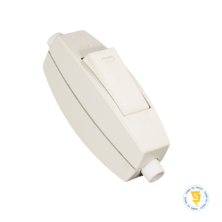 [0100IV0075] INTERRUPTOR VOLANTE 9/12 (PERA) BLANCO MEC