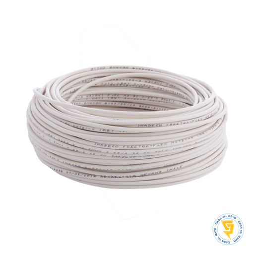 ROLLO CABLE THHN 12AWG BLANCO (3.31mm)