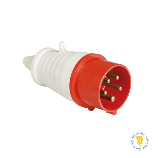 [5717321] MACHO VOLANTE INDUSTRIAL 32A 3P+N+T 380V LEXO