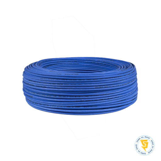 ROLLO CABLE THHN 12AWG AZUL (3.31mm)