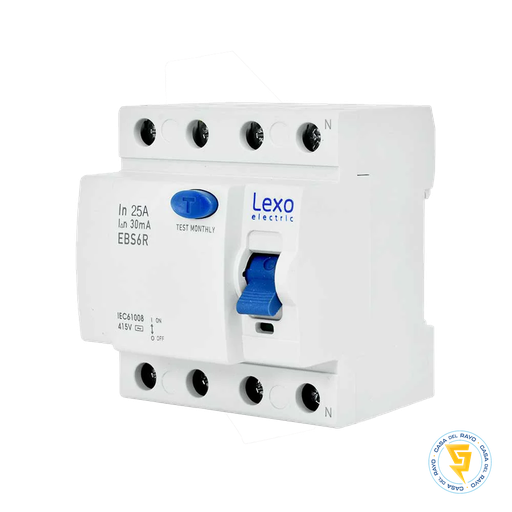 [5300425] INTERRUPTOR DIFERENCIAL TRIFASICO 4P 25A 30MA LEXO