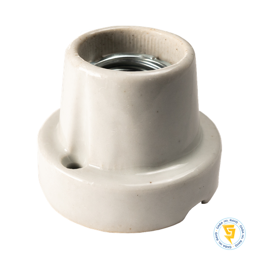 [5000BP0349] BASE RECTA LOZA E27 MEC