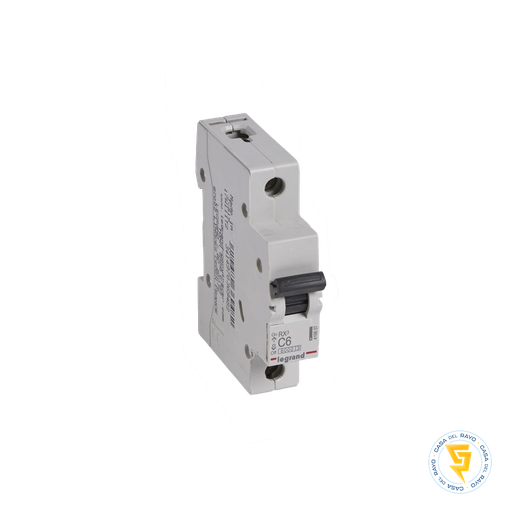 [419837] AUTOMATICO MONOFASICO 1X6A RX3 / CURVA C - 6K LEGRAND