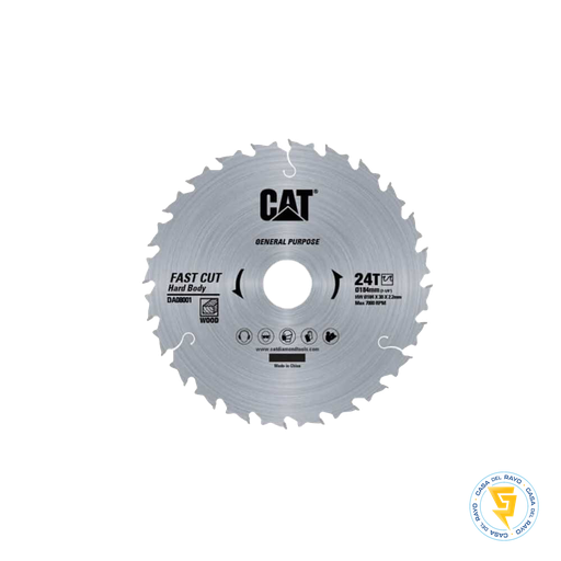 [DA08001] DISCO SIERRA CIRCULAR 7 1/4" 24 DIENTES CAT