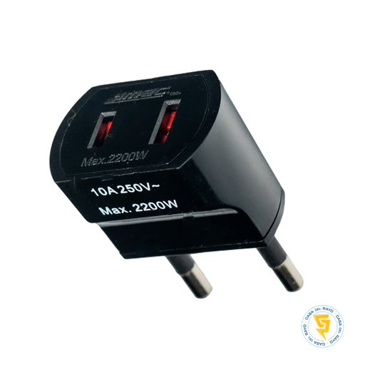 [0300MV0265] MACHO ADAPTADOR AMERICANO NEGRO MEC